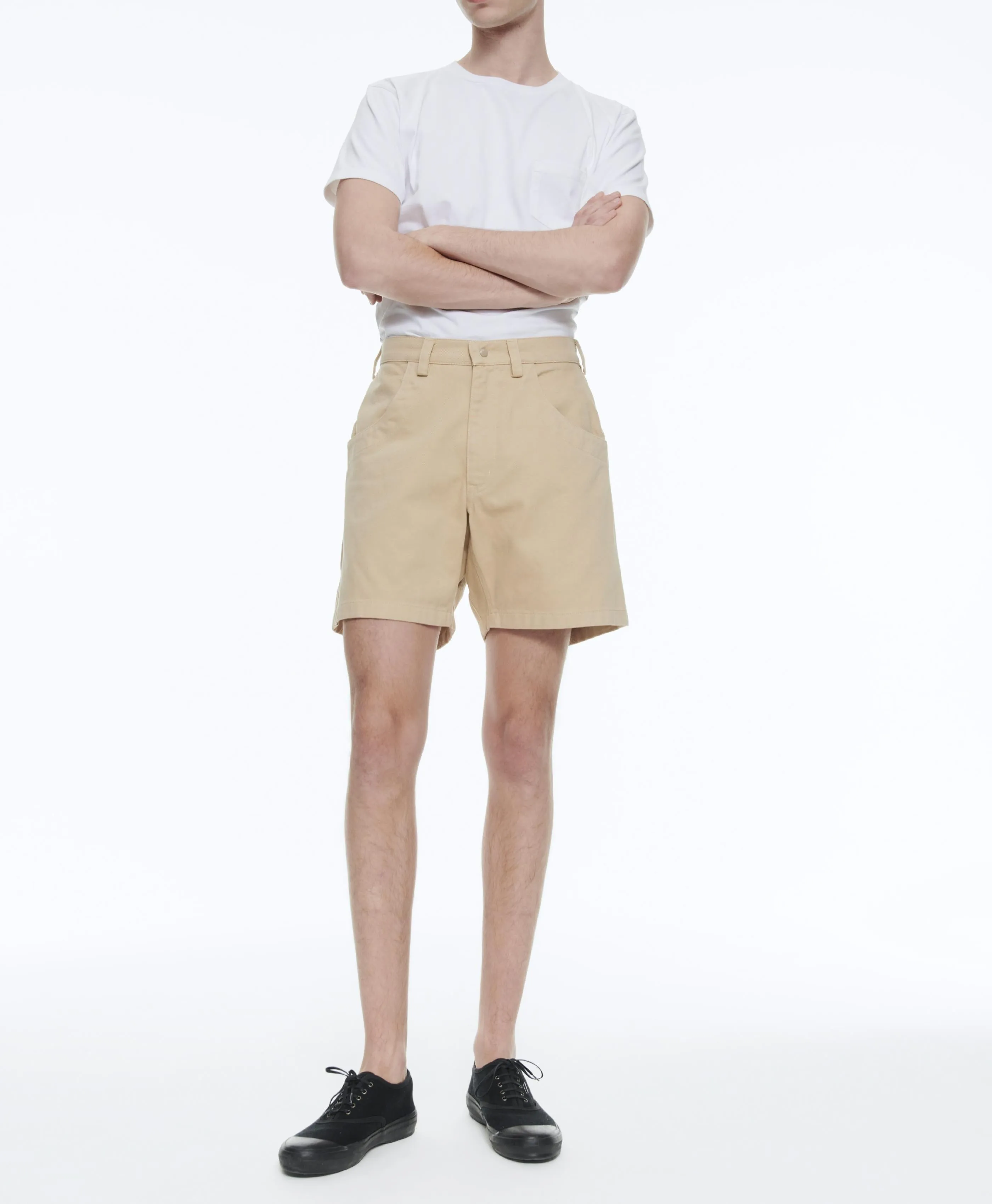 Fursac - Bermuda En Twill De Coton Beige