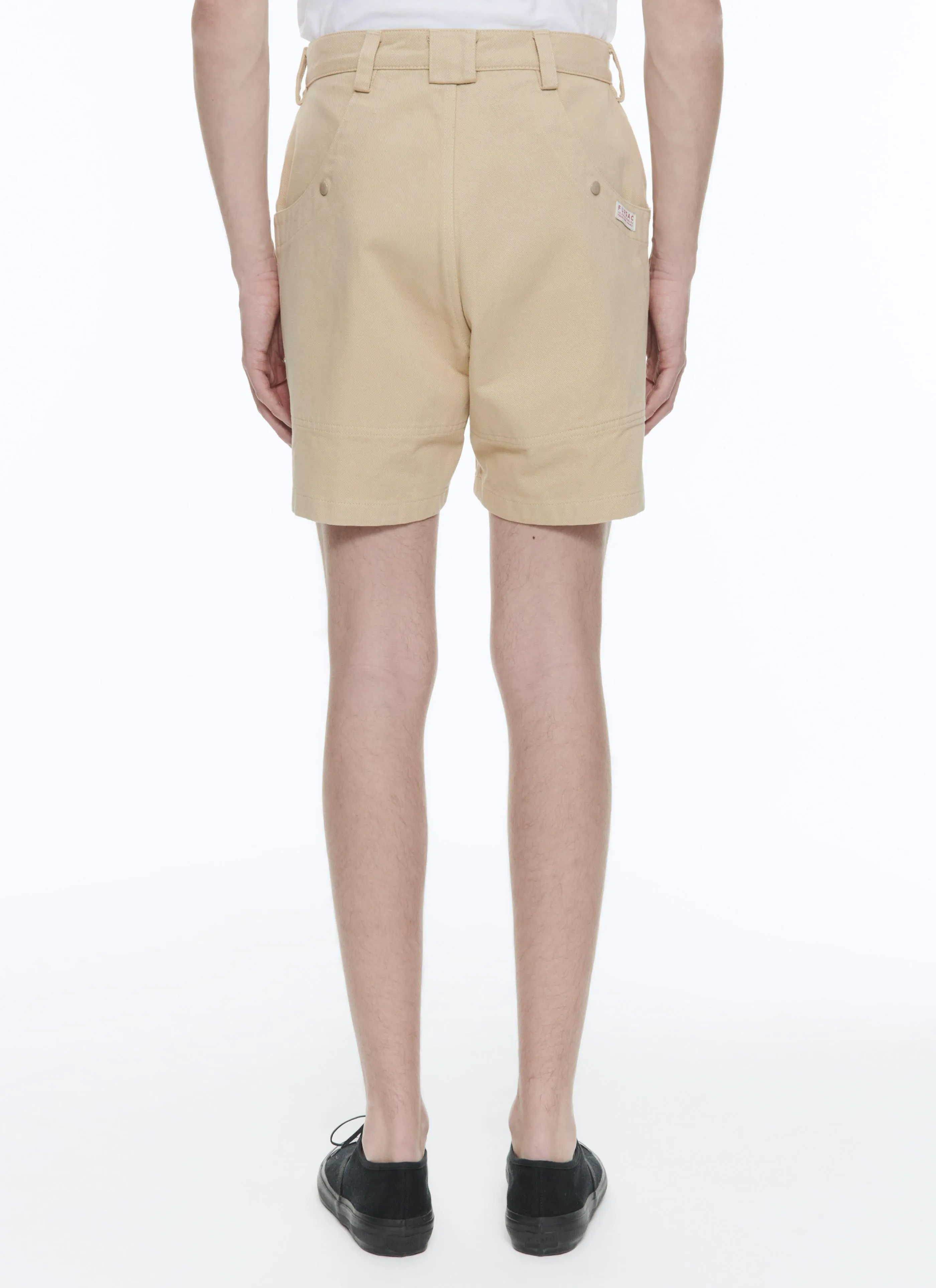 Fursac - Bermuda En Twill De Coton Beige